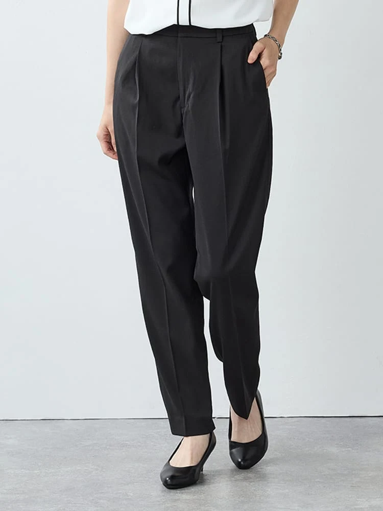 ＜ひんやり冷感＞ソフトタッチスマートテーパードパンツ＜2BUYで10％OFF／3BUYで15％OFF！＞