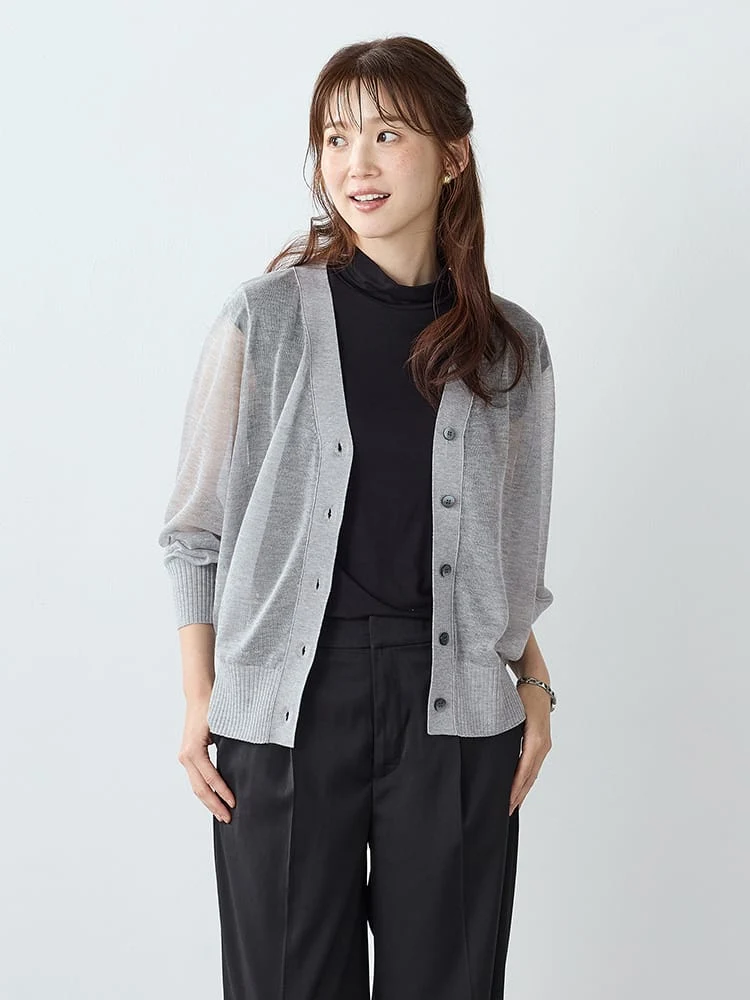 シアードルマンハイゲージカーディガン＜2BUYで10％OFF／3BUYで15％OFF！＞