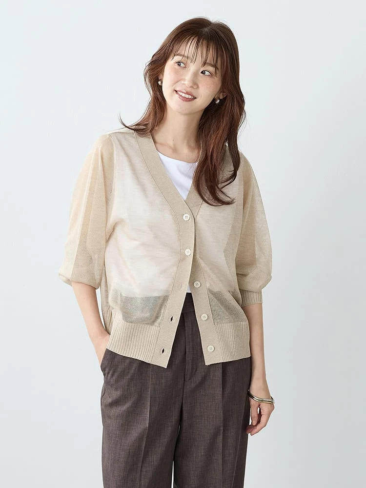 シアードルマンハイゲージカーディガン＜2BUYで10％OFF／3BUYで15％OFF！＞