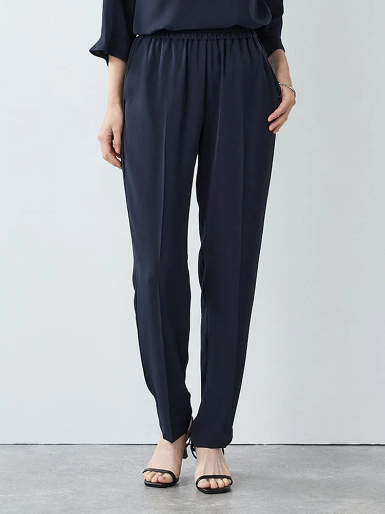 《セットアップ可能！》サラッと着られるタックテーパードパンツ＜2BUYで10％OFF／3BUYで15％OFF！＞