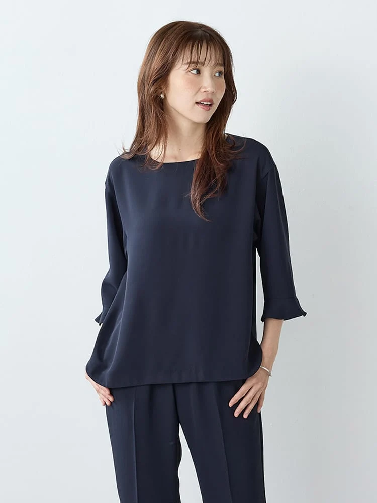 《セットアップ可能！》サラッと着られる袖フレアートップス＜2BUYで10％OFF／3BUYで15％OFF！＞