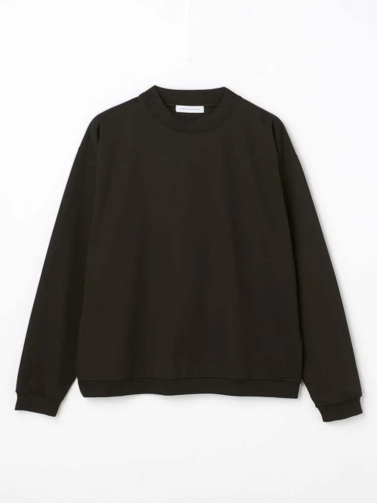 TOKYORUNモックネック長袖Tシャツ