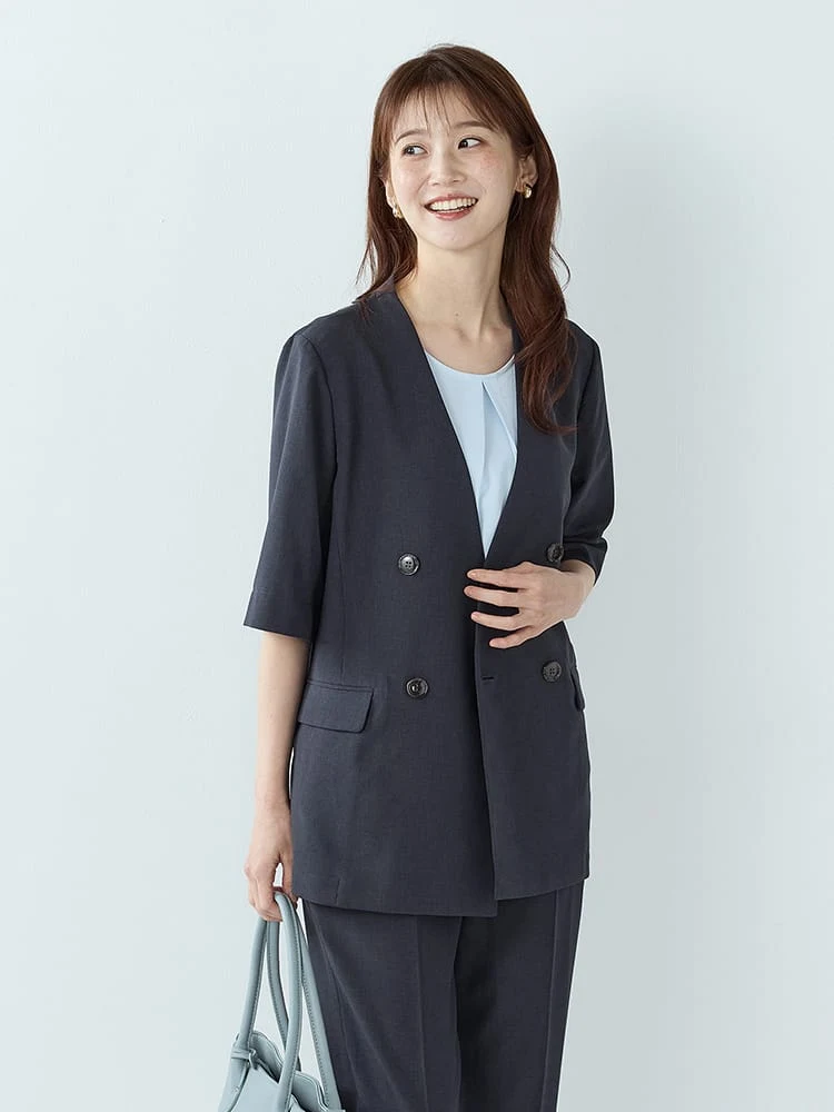 カラミメッシュハーフスリーブジャケット