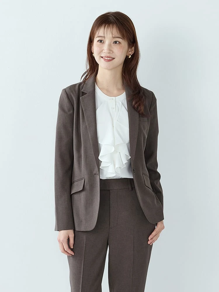 カラミメッシュシングルジャケット