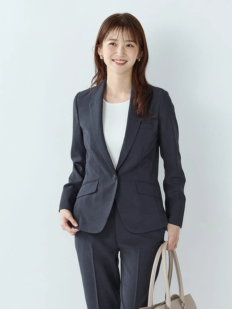 カラミメッシュシングルジャケット