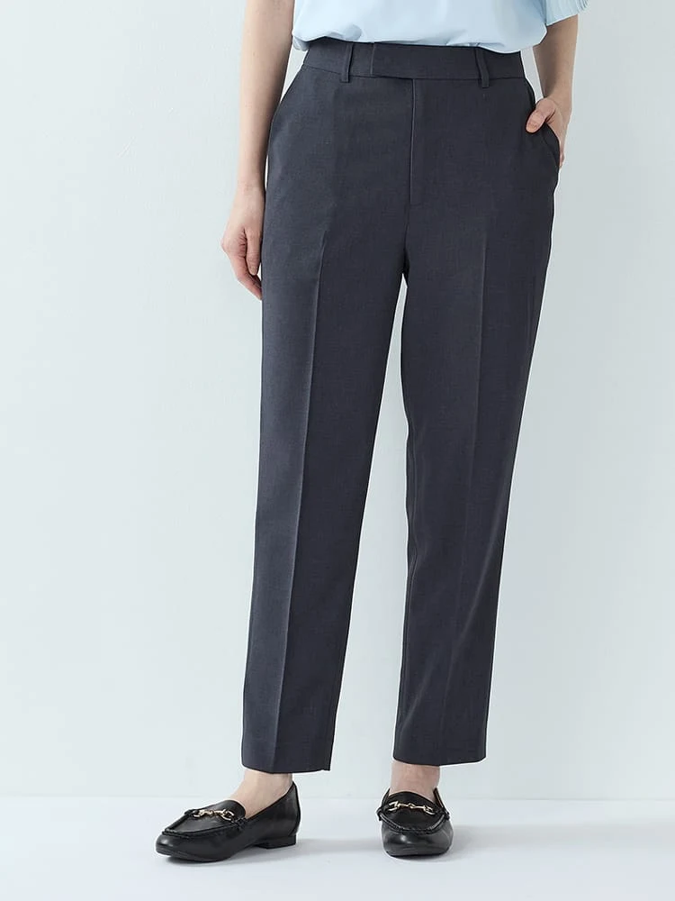 カラミメッシュテーパードパンツ