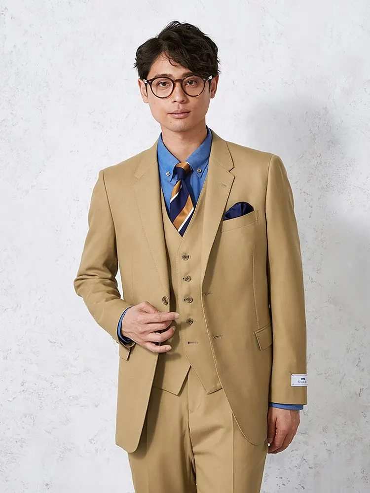 EDWINウール混デニムライクジャケットブラック/ベージュ/ブルー/ネイビー