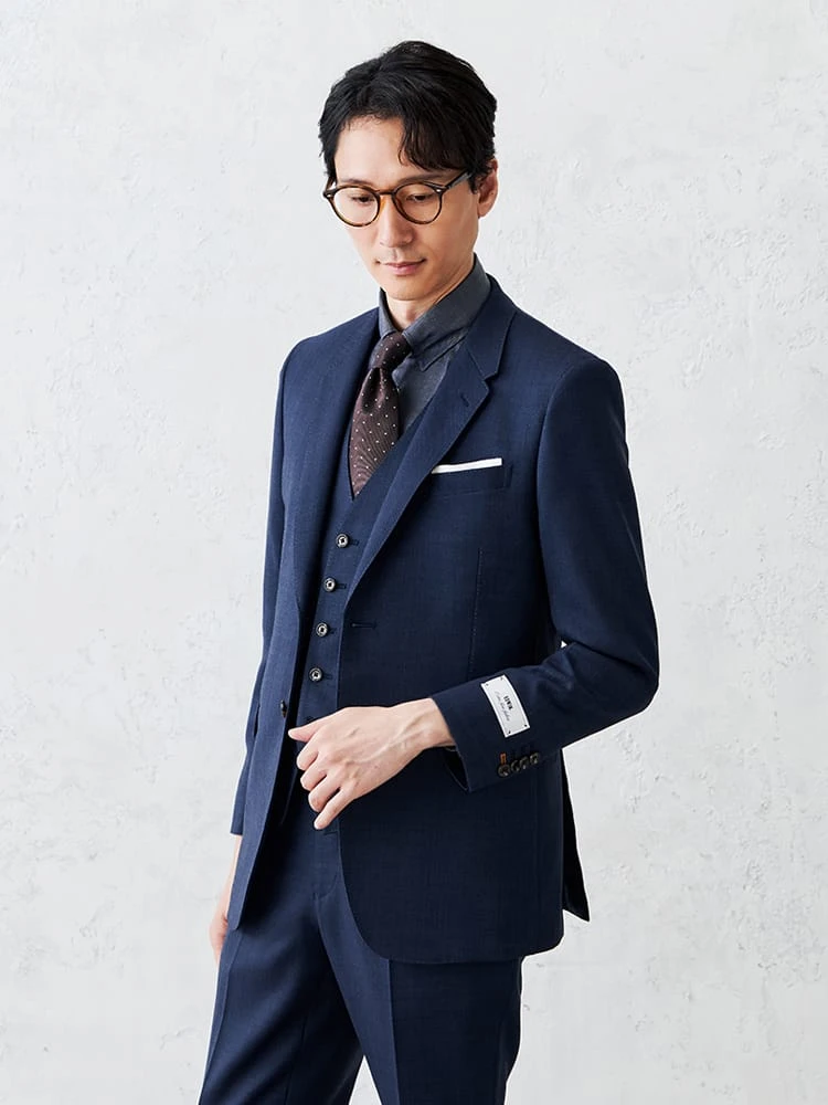 【EDWIN×P.S.FA】デニムライクウールジャケットベージュ/ブラウン/カーキ/ブルー