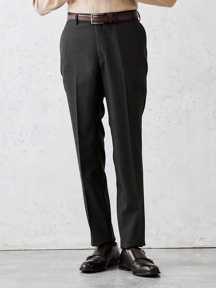 【EDWIN×P.S.FA】デニムライクウールパンツベージュ/ブラウン/カーキ/ブルー