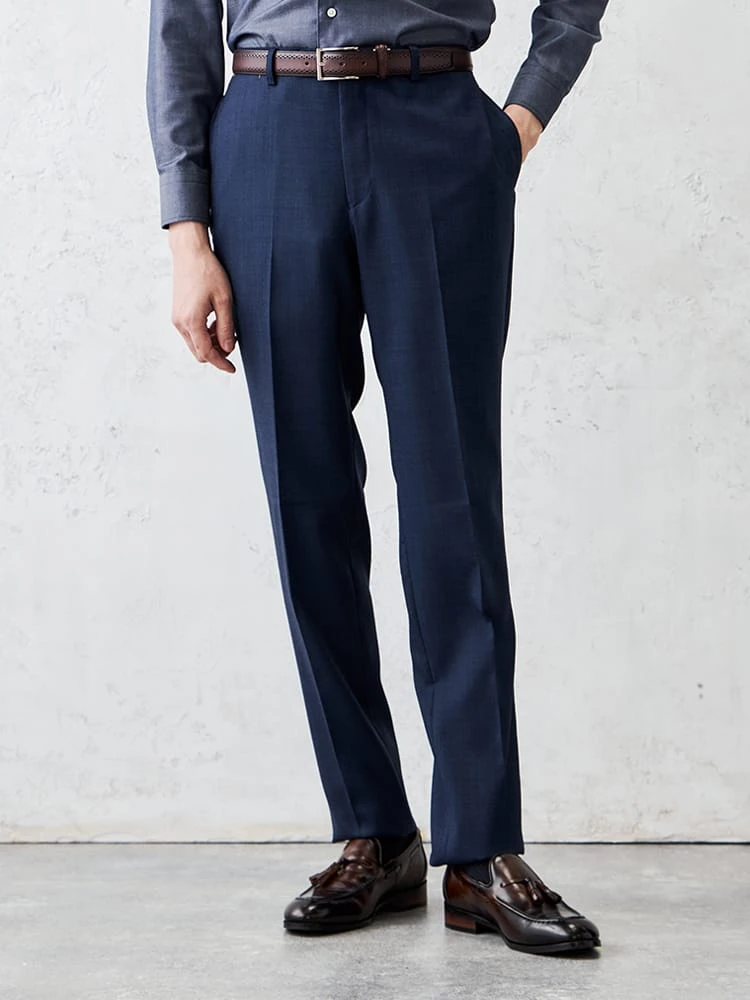 【EDWIN×P.S.FA】デニムライクウールパンツベージュ/ブラウン/カーキ/ブルー