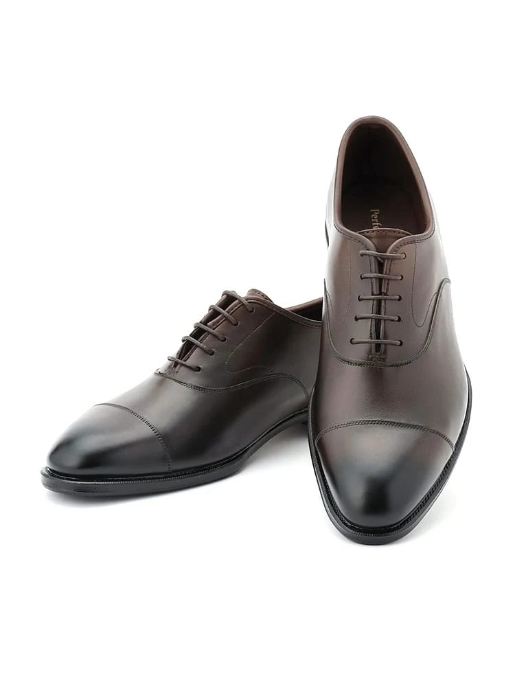 Perfect Suit FActory レザー　ストレート　チップ　日本製 Perfect Suit FActory ビジネスシューズ 内羽根ストレートチップ