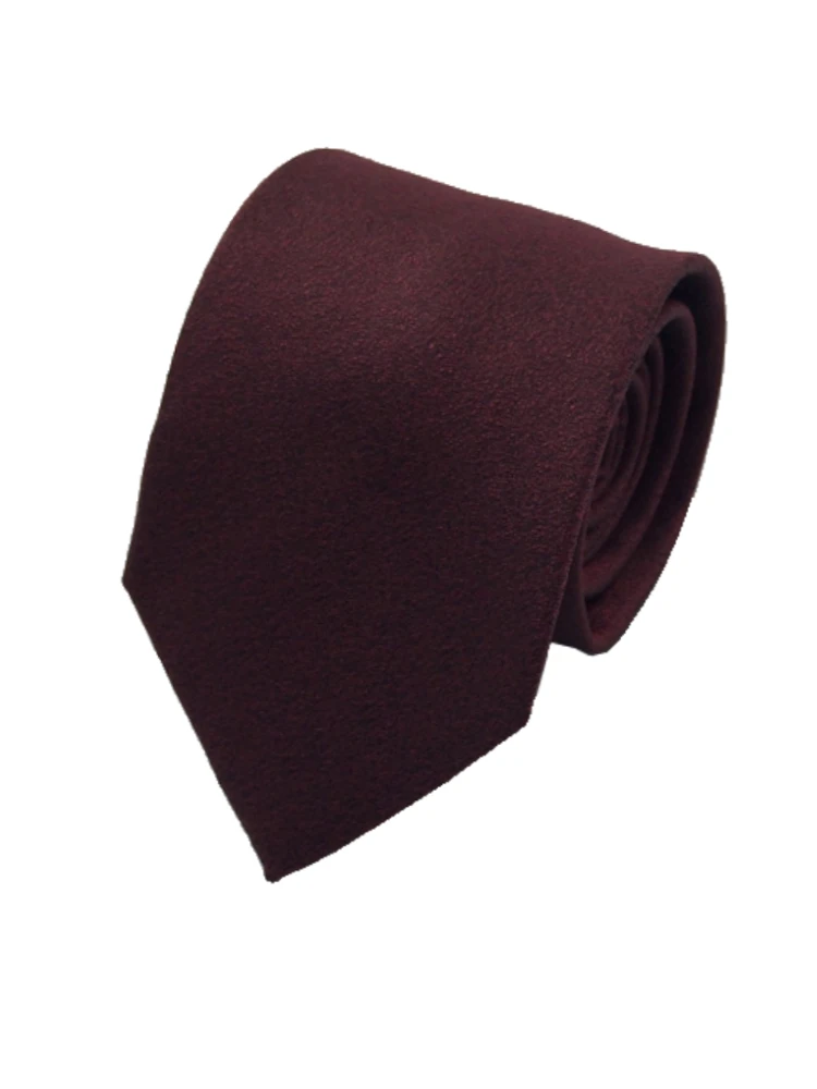 アルマンドネクタイシルク100％無地ピンク/ワイン/ブラウン/グリーン/ネイビー