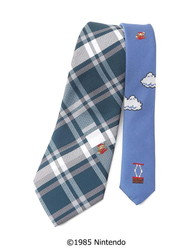 スーパーマリオネクタイチェック柄