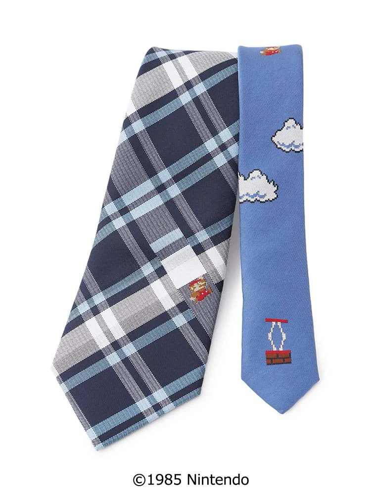 スーパーマリオネクタイチェック柄