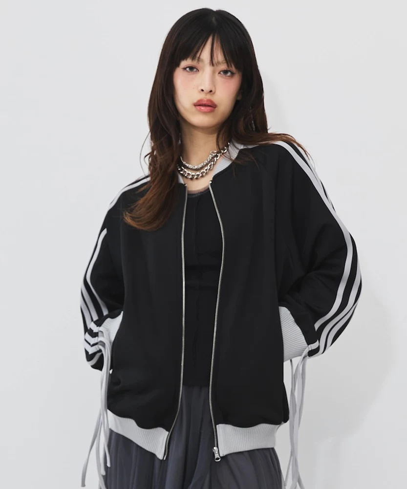 袖リボントラックジャケット【DIPINCHOCOLATE】