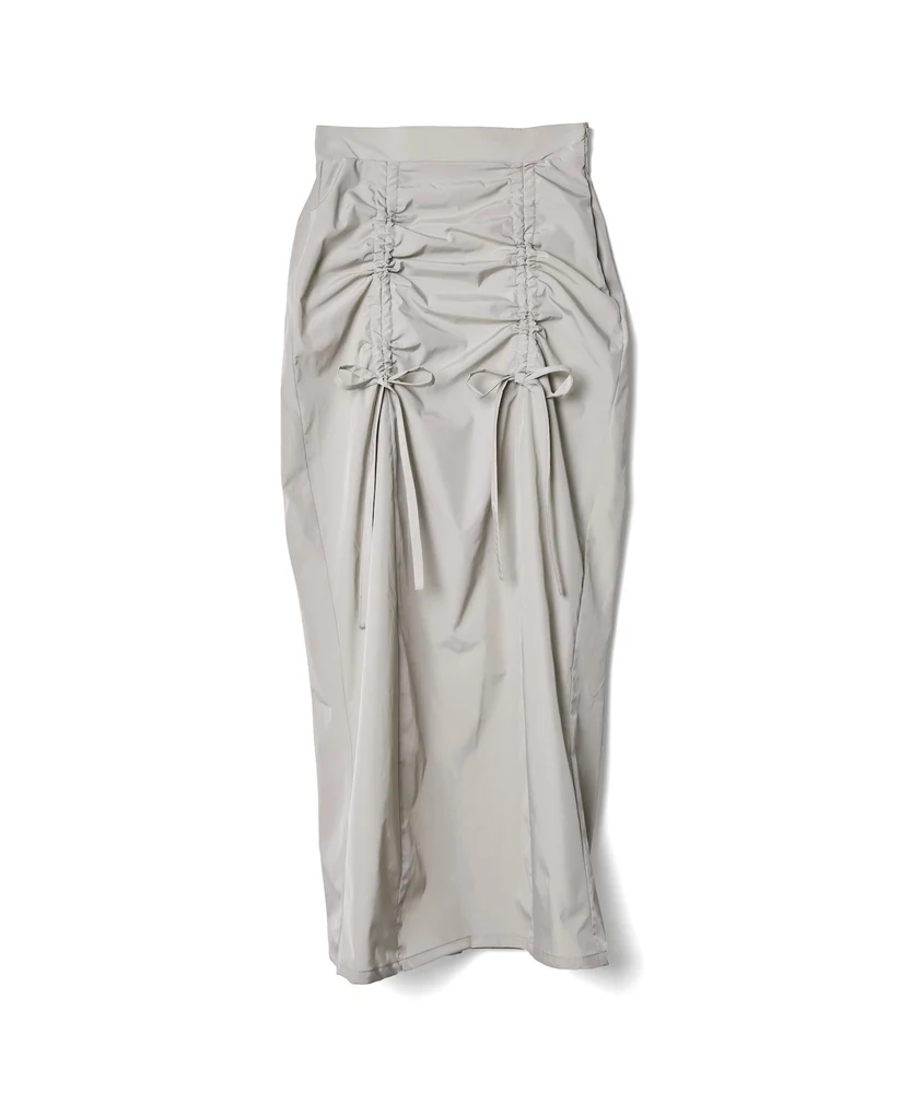 フロントドロストシャーリングスカート【DIPINCHOCOLATE】