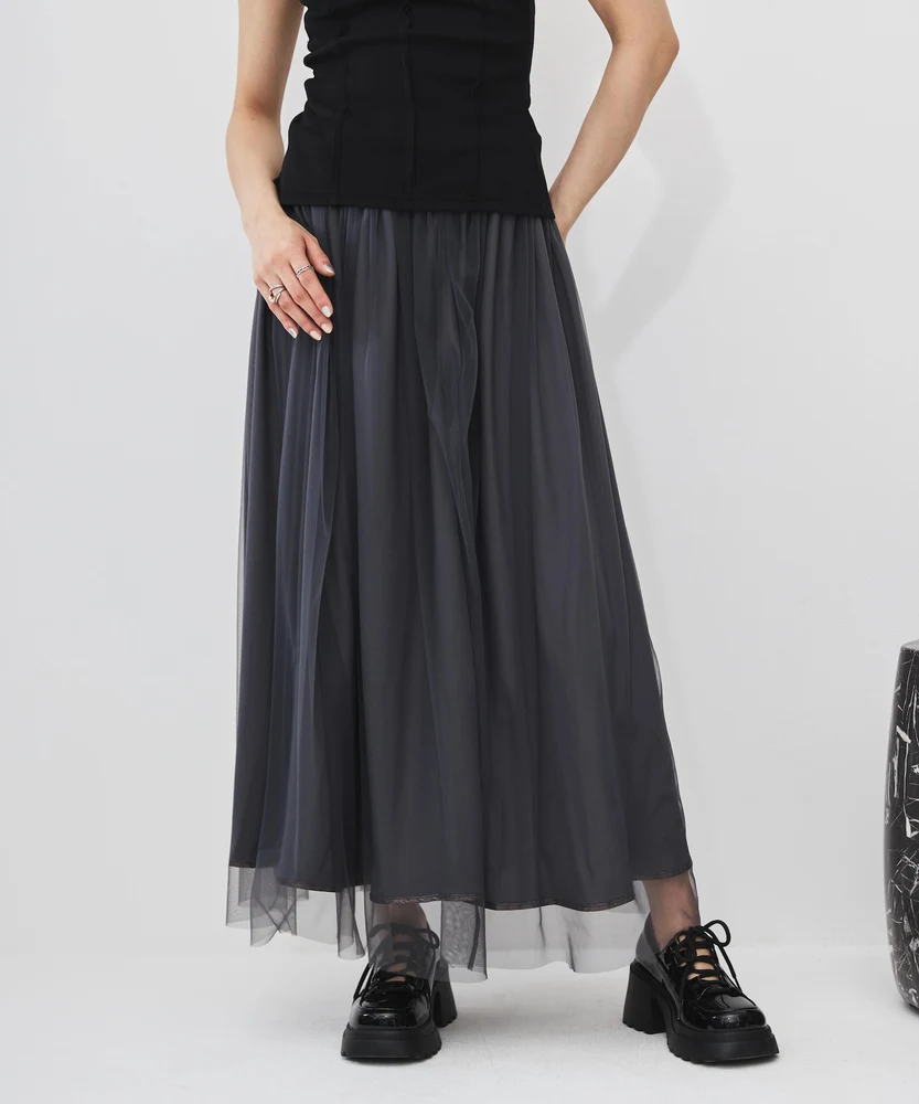 リバーシブルチュールスカート【DIPINCHOCOLATE】