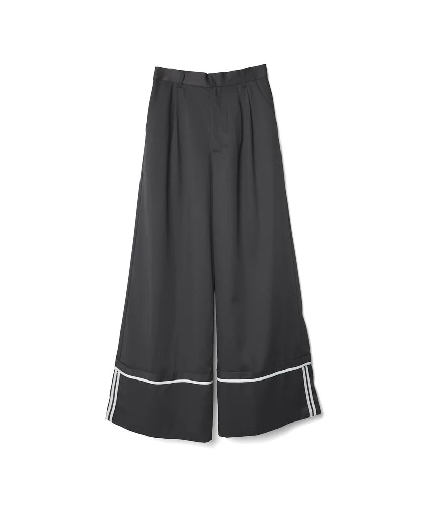 パイピングアクセントワイドパンツ【DIPINCHOCOLATE】