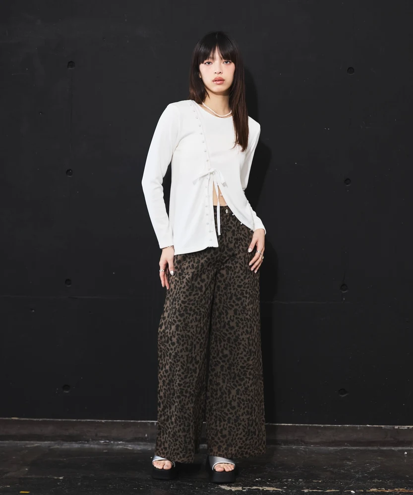 レオパードワイドパンツ【DIPINCHOCOLATE】