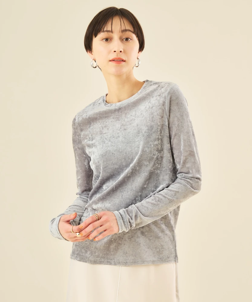 ベロアメッシュロングスリーブT【Muscat（マスカット）】