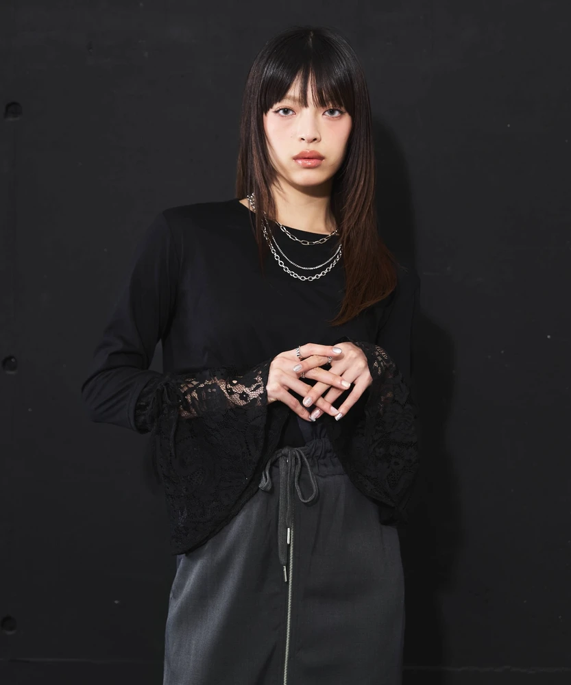 フレアカフスカットソー【DIPINCHOCOLATE】