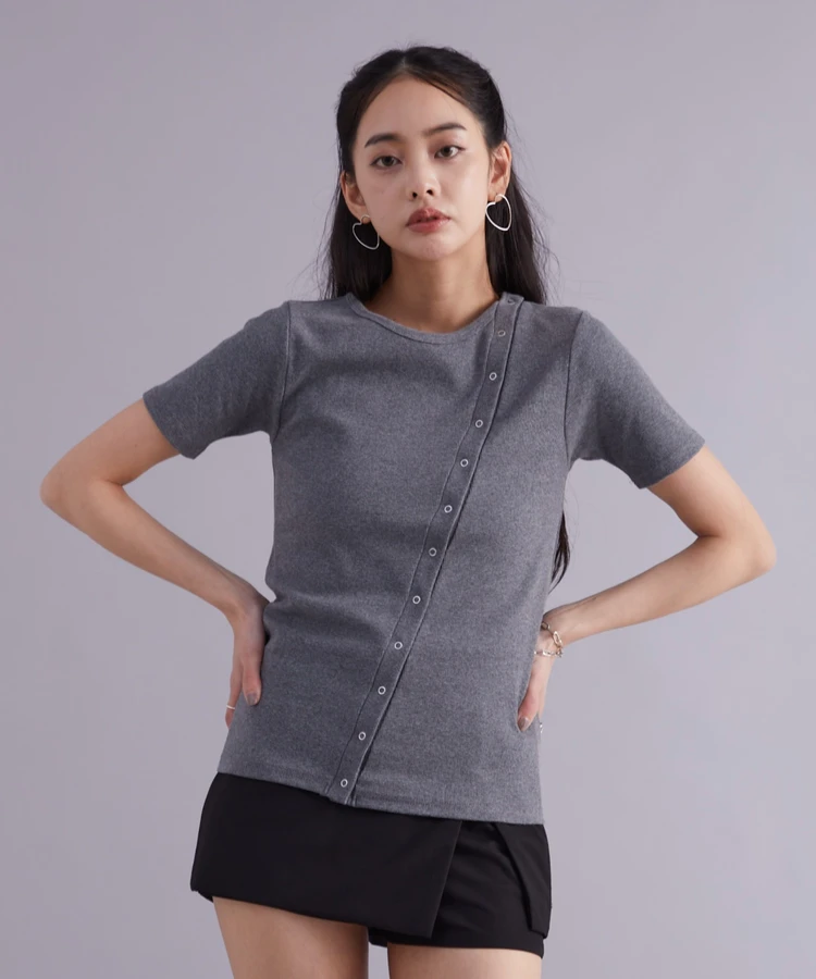 スナップテレコTシャツ【DIPINCHOCOLATE】