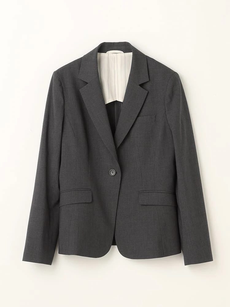 プレーンスーツテーラードジャケット【dazzlin×P.S.FA】グレー/ネイビー