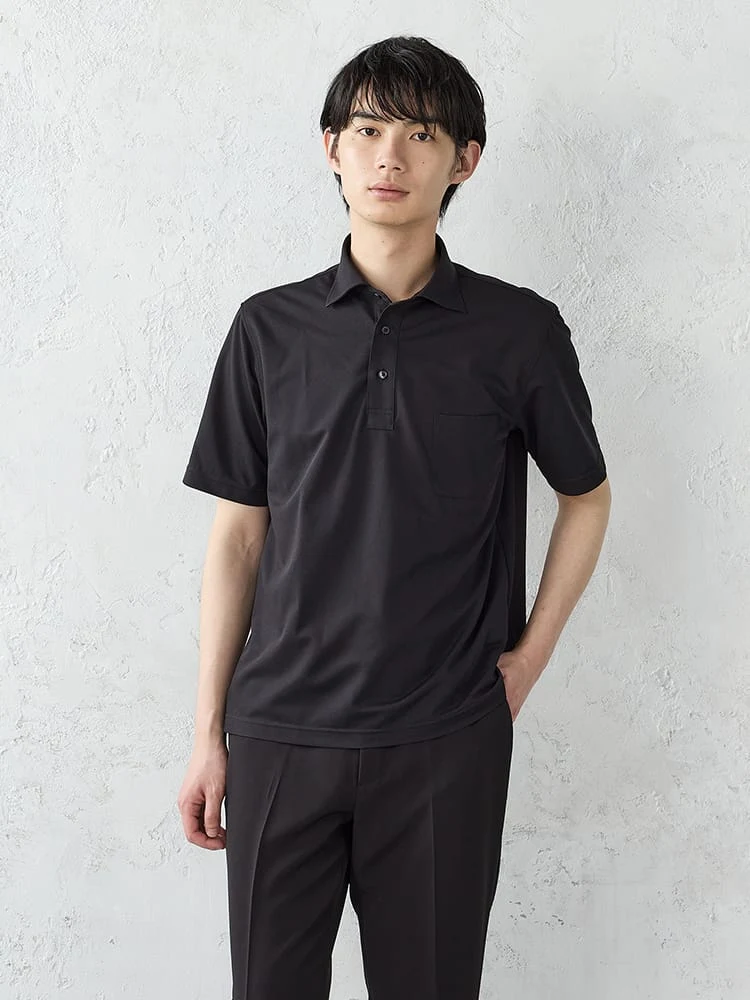 TRANSCONTINENTSドライポロシャツ