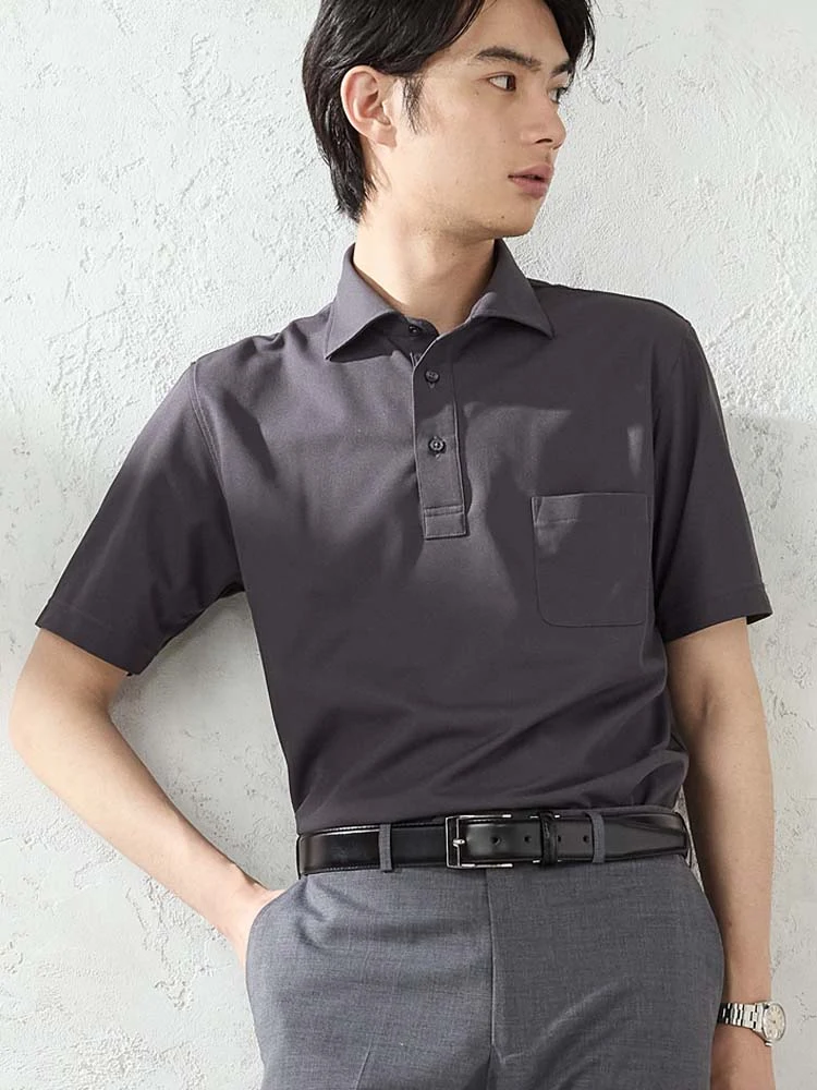 TRANSCONTINENTSドライポロシャツ