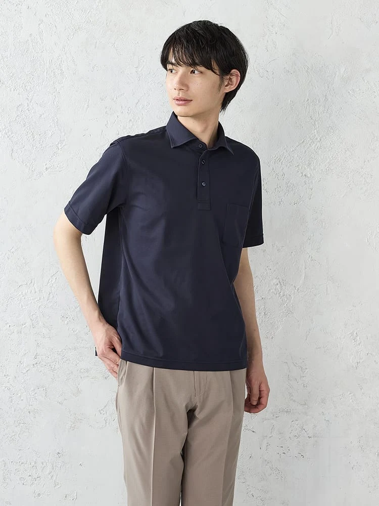 TRANSCONTINENTSドライポロシャツ