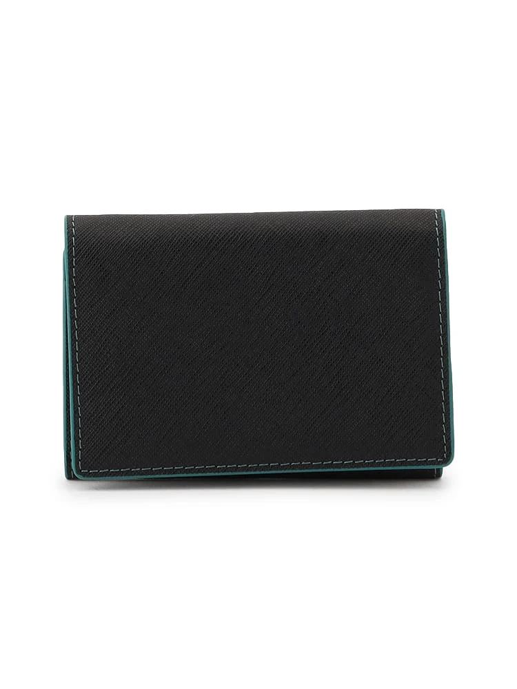 バイカラー名刺入れホワイト/ワイン/オレンジ/ターコイズ/ネイビー