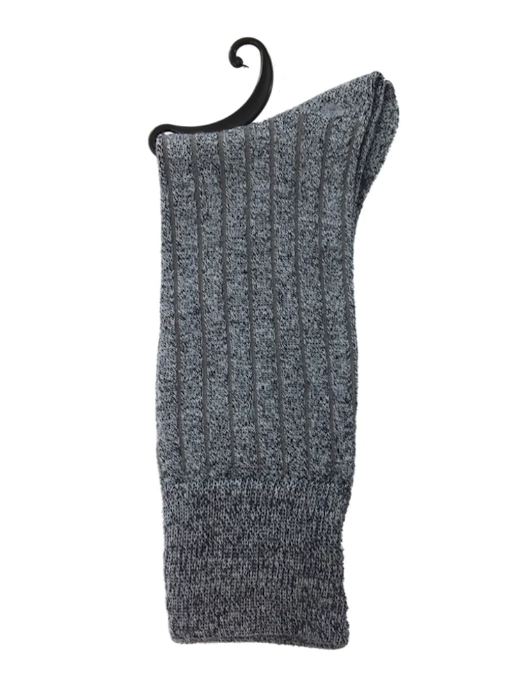 【冷感】杢調クールソックス足底メッシュ【25-27cm】つま先・かかと補強