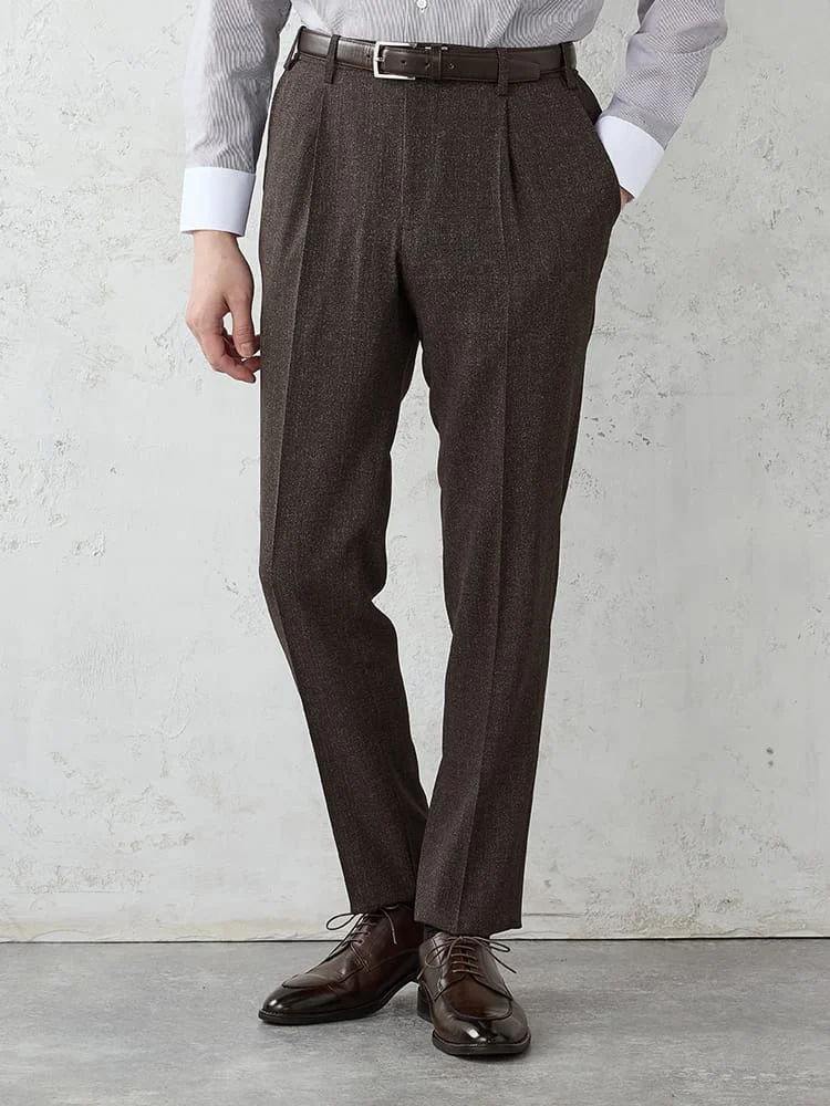 TRANSCONTINENTS【AVANTAIR】デニム調セットアップパンツブラック/グレー/ブラウン/ブルー