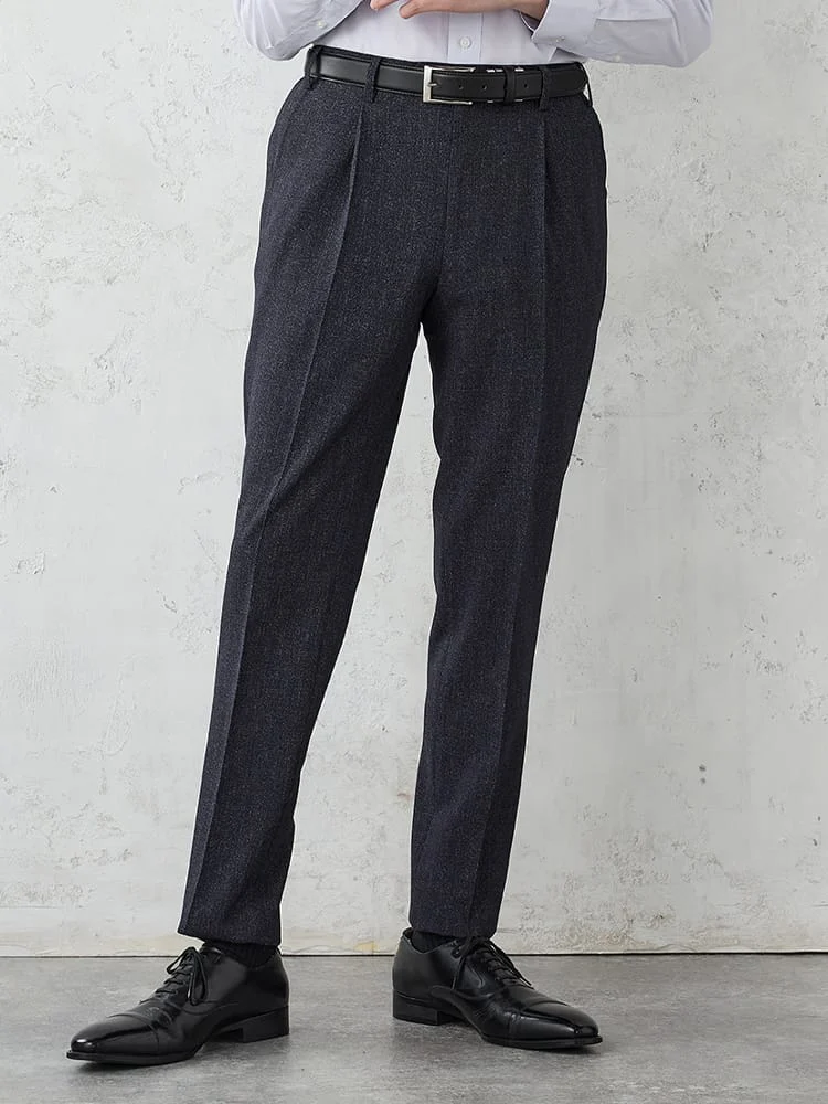 TRANSCONTINENTS【AVANTAIR】デニム調セットアップパンツブラック/グレー/ブラウン/ブルー