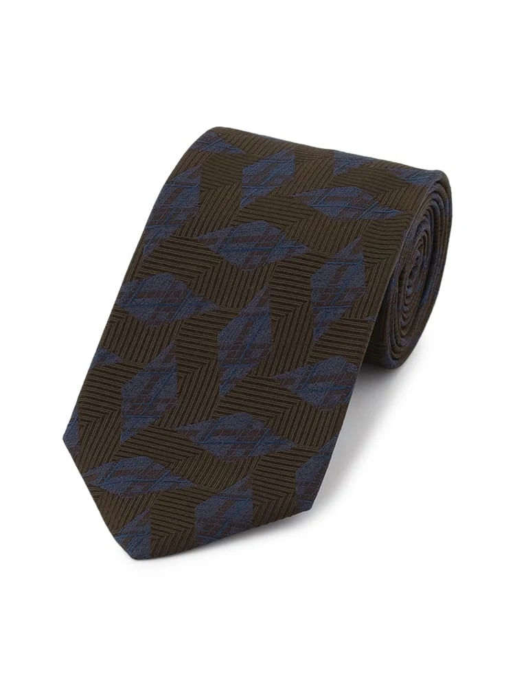 TRANSCONTINENTS日本製ネクタイイタリア生地シルク100％グレー/ベージュ/ブラウン/ネイビー