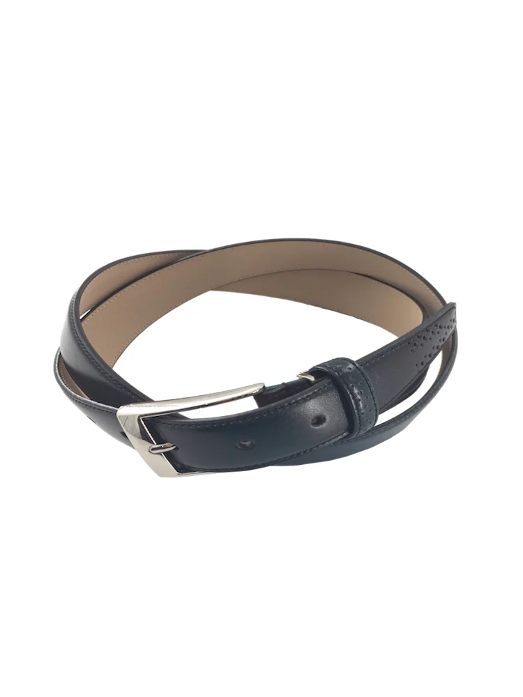 30mmシャドー加工ビジネスベルトワイン/グリーン/ネイビー