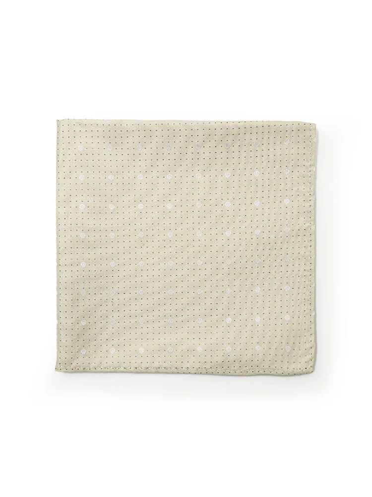 ピンドット柄シルク100％ブライダルチーフグレー/ワイン/ベージュ/ネイビー/サックス