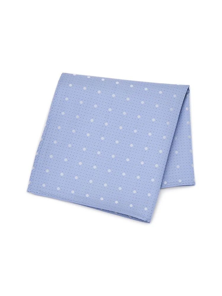 ピンドット柄シルク100％ブライダルチーフグレー/ワイン/ベージュ/ネイビー/サックス