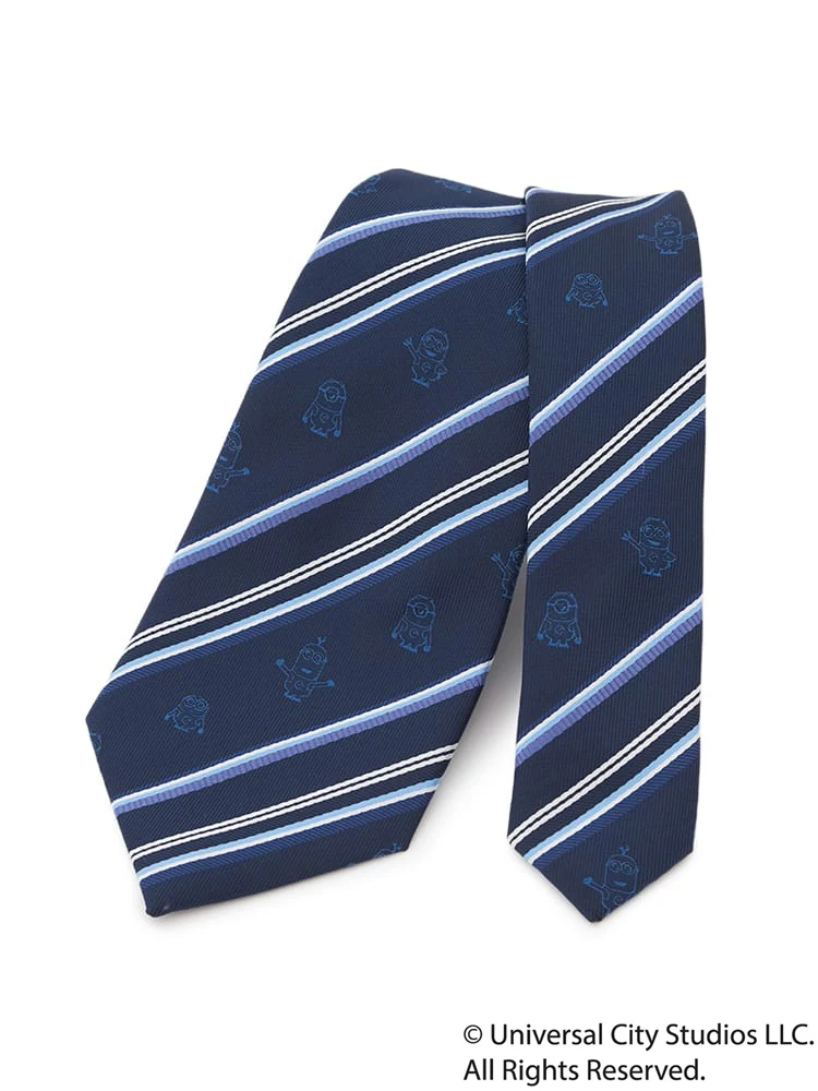 ミニオンズネクタイストライプワイン/ネイビー