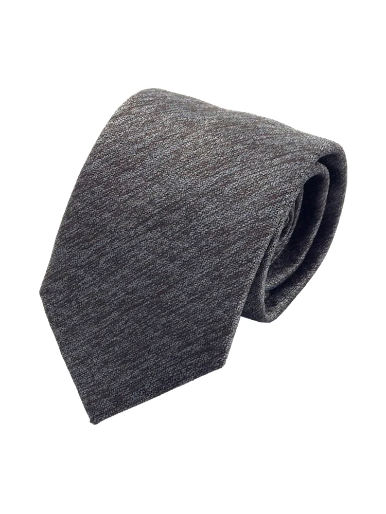 メランジネクタイソリッドグレー/ワイン/サックス/ネイビー