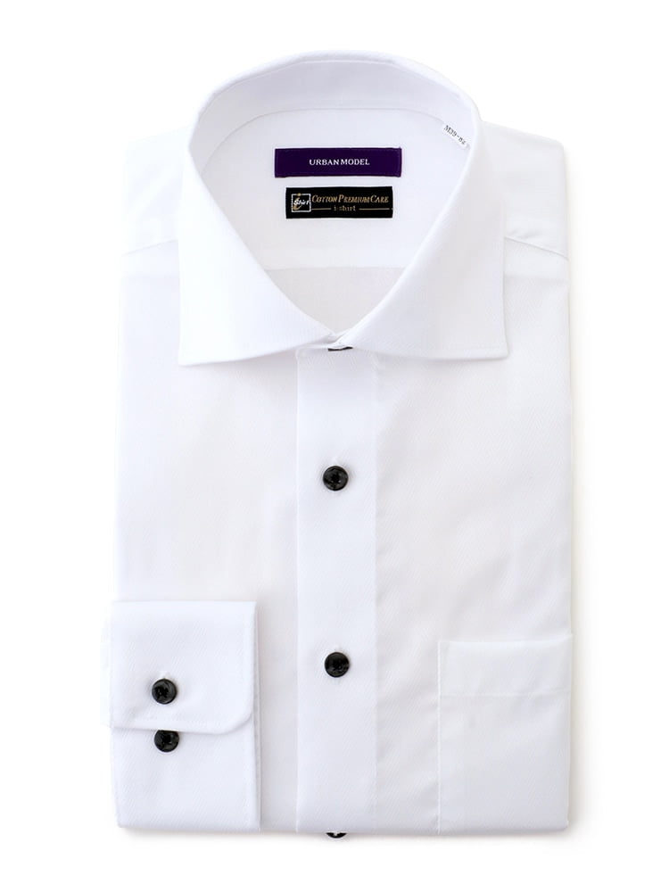 COTTON PREMIUM CARE【アーバン】長袖ワイシャツ ランダムへリンボン | P.S.FA公式通販