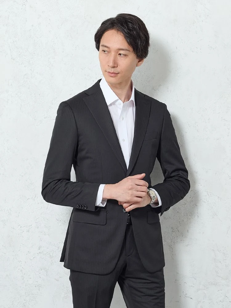 新品✨ PERFECT nero 【98A8】ビジネススーツ セットアップ 黒 TOKYO RUN セットアップ セットアップスーツ 黒 メンズ