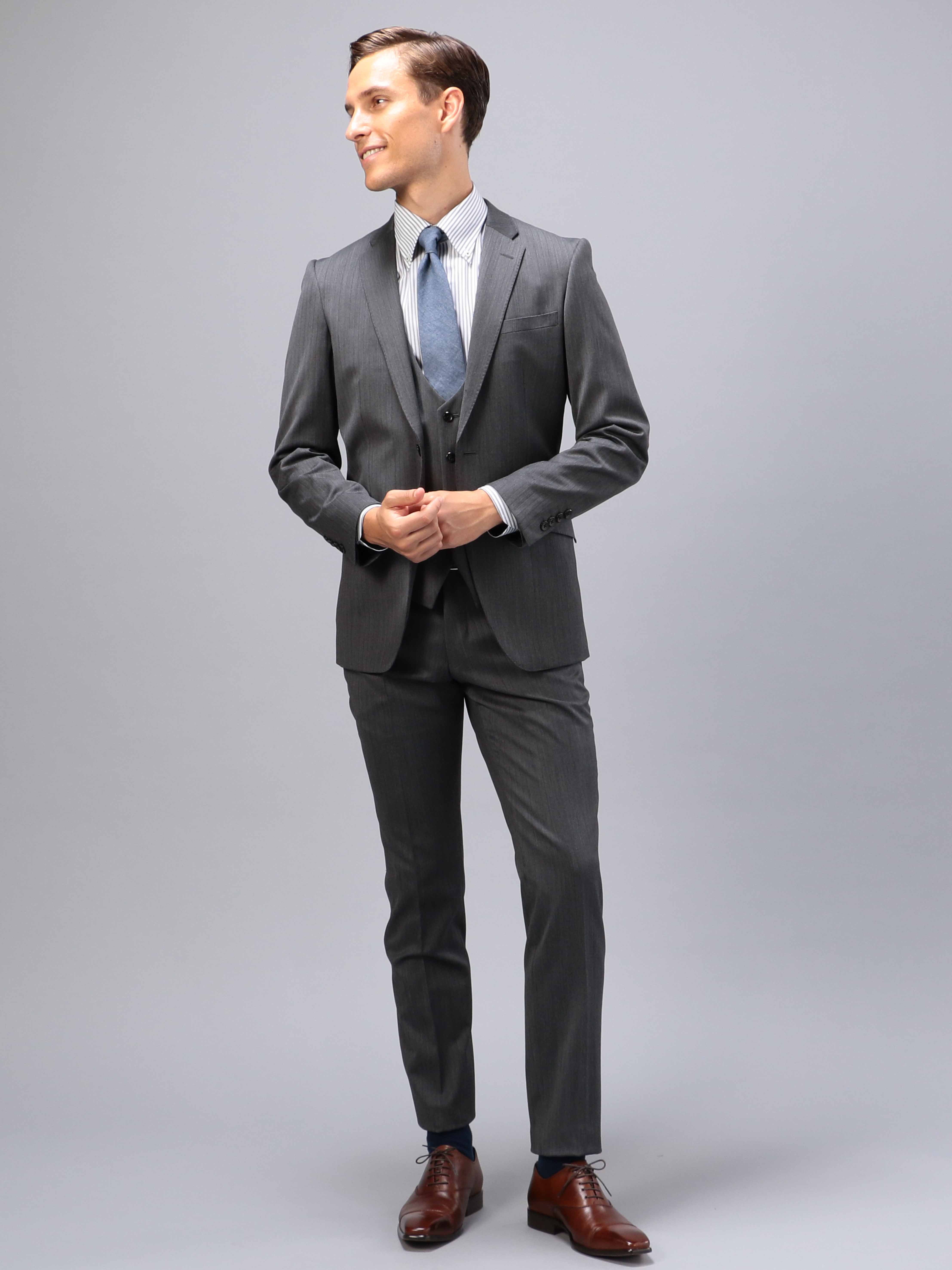 アウトレット メンズ スーツ シングル スリーピース 2つボタン P S Fa オンラインストア