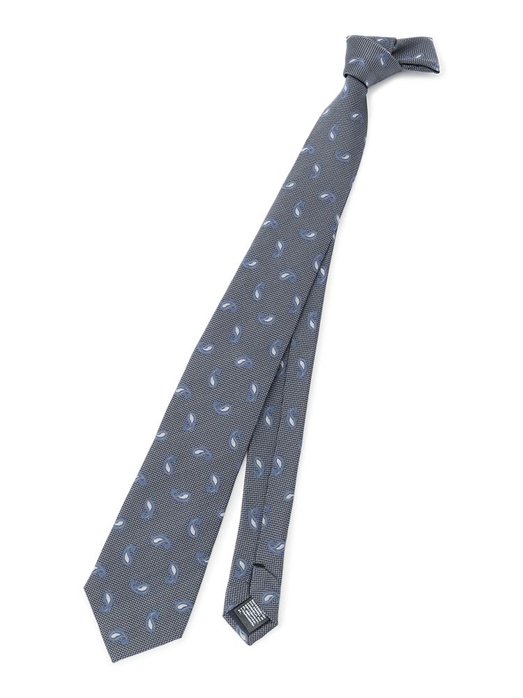  クラシコモデル(ナチュラルシルエット) ネクタイ ネクタイ シルク100% グレー ネクタイ